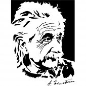 Naklejka ścienna - Albert Einstein