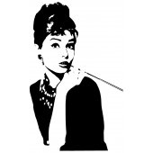 Naklejka ścienna - Audrey Hepburn