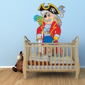 Naklejka ścienna Dla Dzieci - Kapitan Pirat