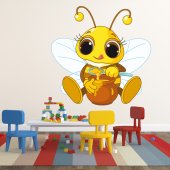Naklejka ścienna Dla Dzieci - Pszczoła i Miód