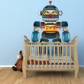 Naklejka ścienna Dla Dzieci - Robot niebieski