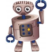Naklejka ścienna Dla Dzieci - Robot Szczypce