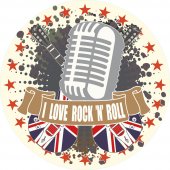 Naklejka ścienna - I love Rock n'roll