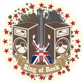 Naklejka ścienna - King of Rock