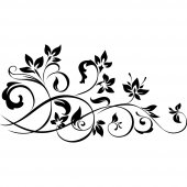 Naklejka ścienna - Kwiat ornament