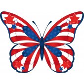 Naklejka ścienna - Motyl USA
