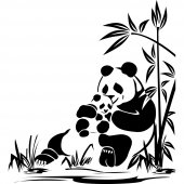 Naklejka ścienna - Panda