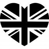 Naklejka ścienna - Serce Anglia