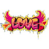 Naklejka ścienna - Tag  Love