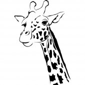 Naklejka ścienna - Żyrafa