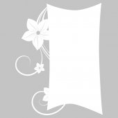 Naklejka Tablica Biała Velleda - Orchidea