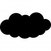 Naklejka tablica - Chmura