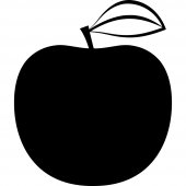 Naklejka tablica - Jabłko