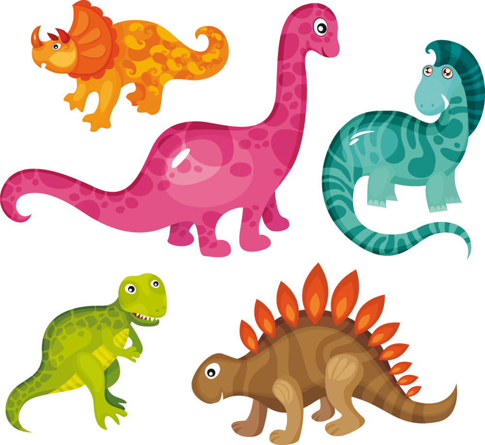 naklejkascienna : Komplet naklejek Dla Dzieci - Dinozaury