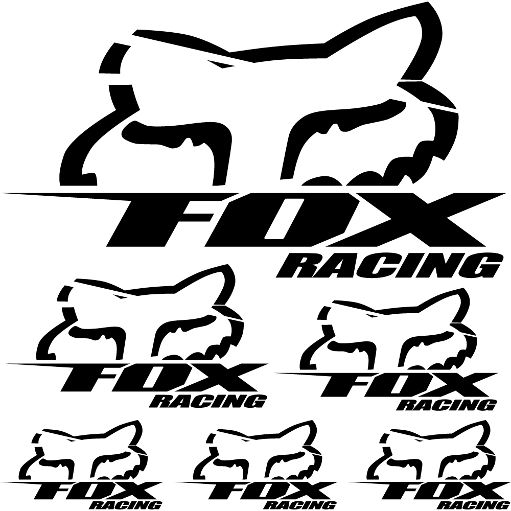 naklejkascienna : Komplet naklejek - Fox Racing