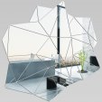 Akrylowe Lustro Plexiglas - Bryły geometryczne