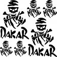 Komplet naklejek - Dakar