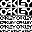 Komplet  naklejek - Oakley