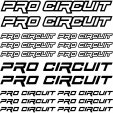 Komplet  naklejek - Pro Circuit