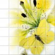 Naklejka na Płytki Ceramiczne - Kwiaty i Motyle