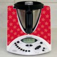 Naklejka Thermomix TM 31 - Czerwony w Gwiazdki