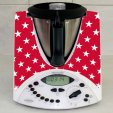 Naklejka Thermomix TM 31 - Czerwony w Gwiazdki