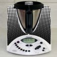 Naklejka Thermomix TM 31 - Kropki Black&White