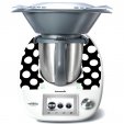 Naklejka Thermomix TM 5 - Kropki Black&White