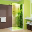 Transparentna Naklejka na Kabiny Prysznicowe Kolor - Bambus