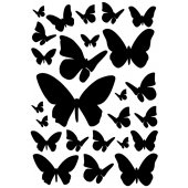 Komplet 25 naklejek - Motyle