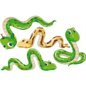 Komplet 4 naklejek Dla Dzieci - Węże