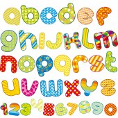 Komplet  naklejek Dla Dzieci - Cyfry i Alfabet
