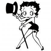 Naklejka ścienna - Betty Boop