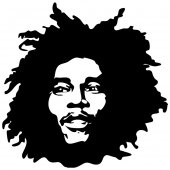 Naklejka ścienna - Bob Marley