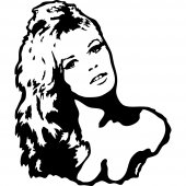 Naklejka ścienna - Brigitte Bardot