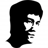 Naklejka ścienna - Bruce Lee