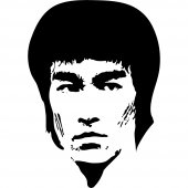 Naklejka ścienna - Bruce Lee