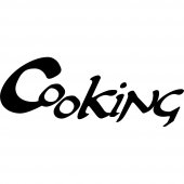 Naklejka ścienna - Cooking