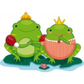Naklejka ścienna Dla Dzieci - Księżniczka żaba