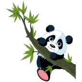 Naklejka ścienna Dla Dzieci - Panda