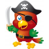 Naklejka ścienna Dla Dzieci - Ptaszek Pirat