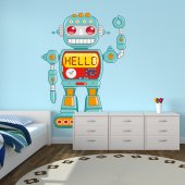 Naklejka ścienna Dla Dzieci - Robot Hello