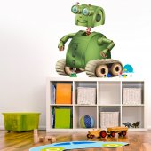 Naklejka ścienna Dla Dzieci - Robot zielony