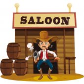Naklejka ścienna Dla Dzieci - Saloon