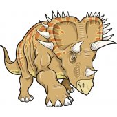 Naklejka ścienna Dla Dzieci - Triceratops