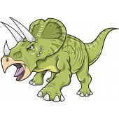 Naklejka ścienna Dla Dzieci - Triceratops