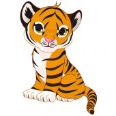 Naklejka ścienna Dla Dzieci - Tygrys