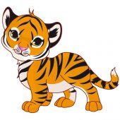 Naklejka ścienna Dla Dzieci - Tygrys