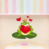 Naklejka ścienna Dla Dzieci - Zakochana żaba