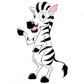 Naklejka ścienna Dla Dzieci - Zebra